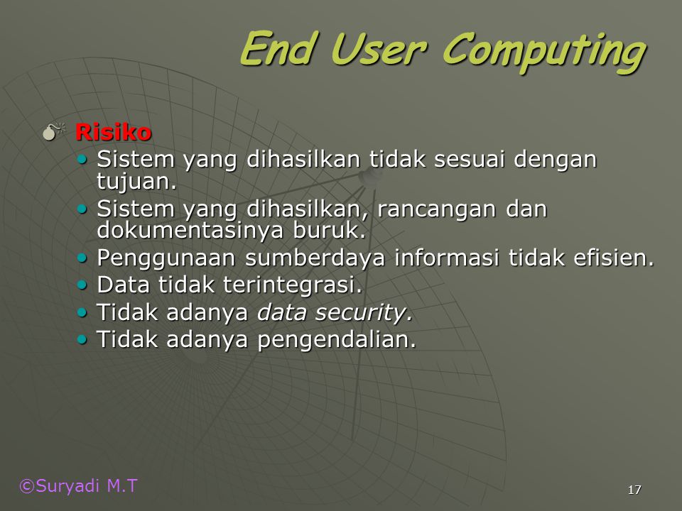 End User Computing Risiko