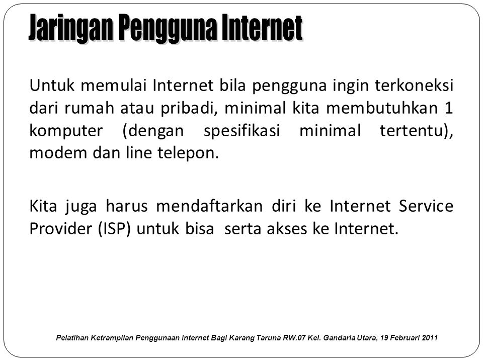 Jaringan Pengguna Internet
