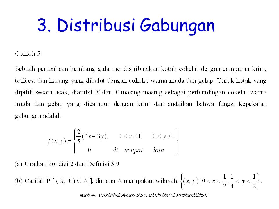 Bab 4. Variabel Acak dan Distribusi Probabilitas