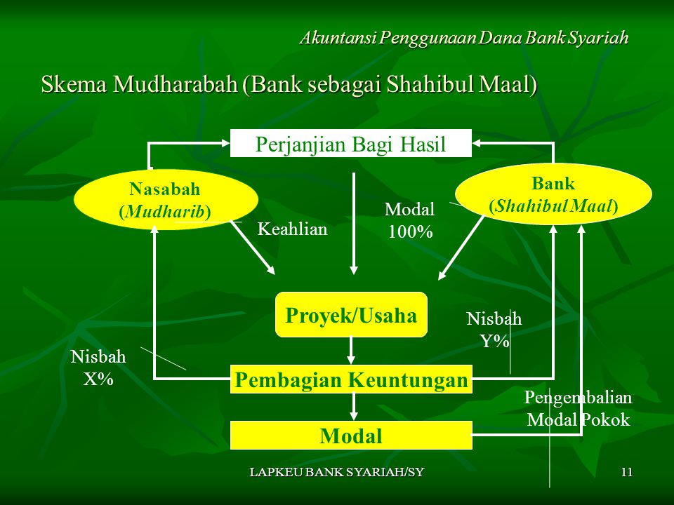 Skema Mudharabah (Bank sebagai Shahibul Maal)
