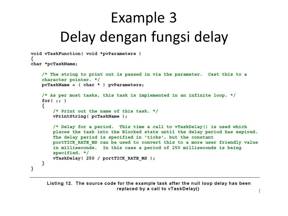 Example 3 Delay dengan fungsi delay