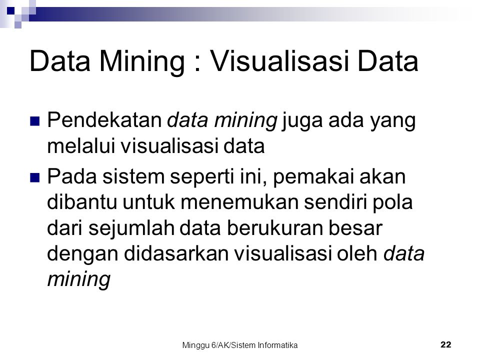 Data Mining : Visualisasi Data