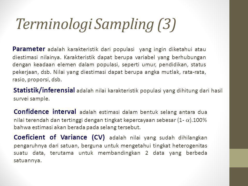 Terminologi Sampling (3)