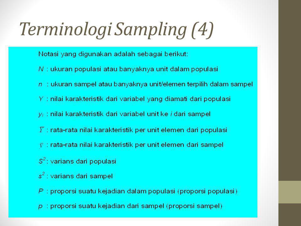 Terminologi Sampling (4)