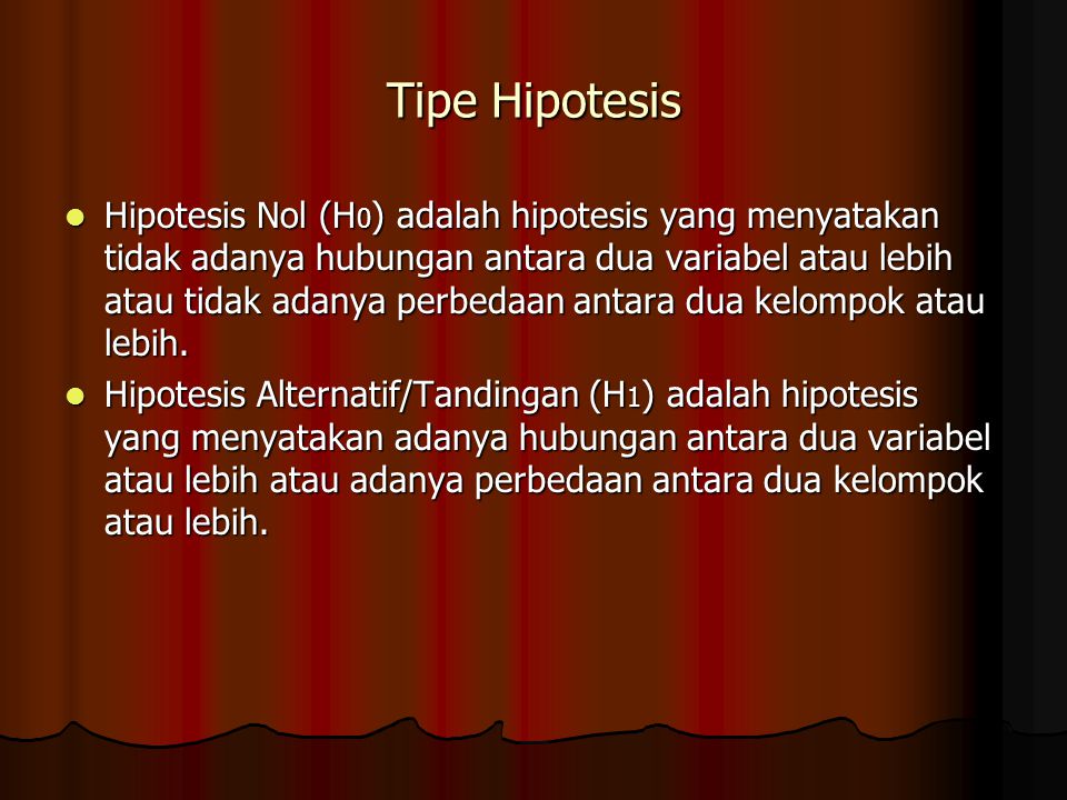 Tipe Hipotesis