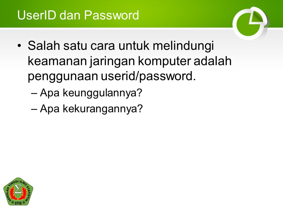 User ids passwords
