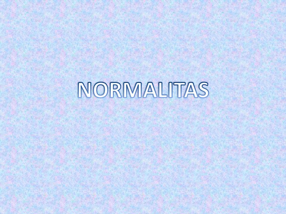 NORMALITAS