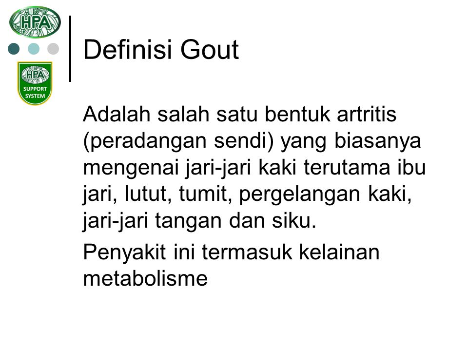 Definisi Gout