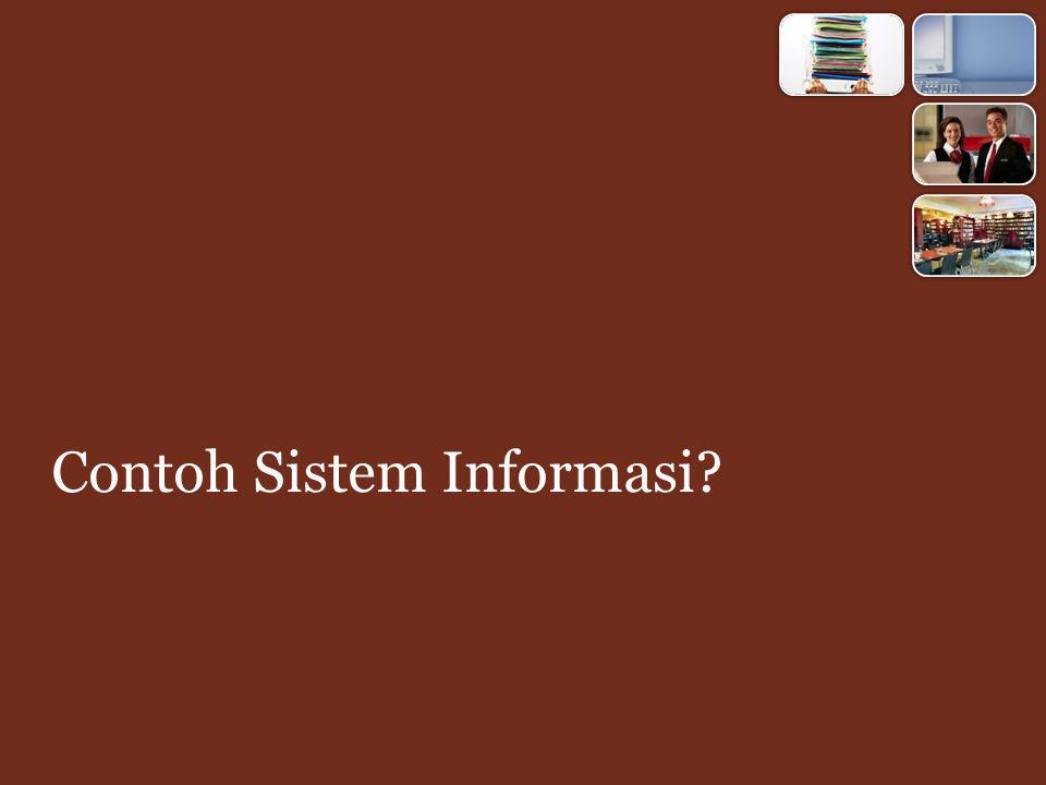 Contoh Sistem Informasi