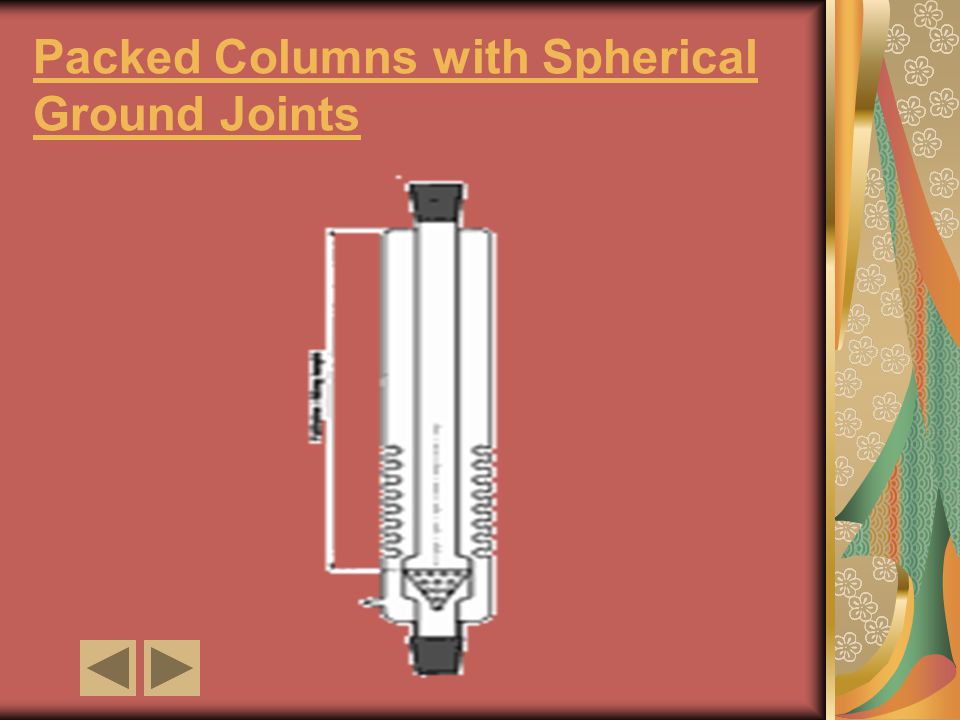 Packed Columns with Spherical Ground Joints