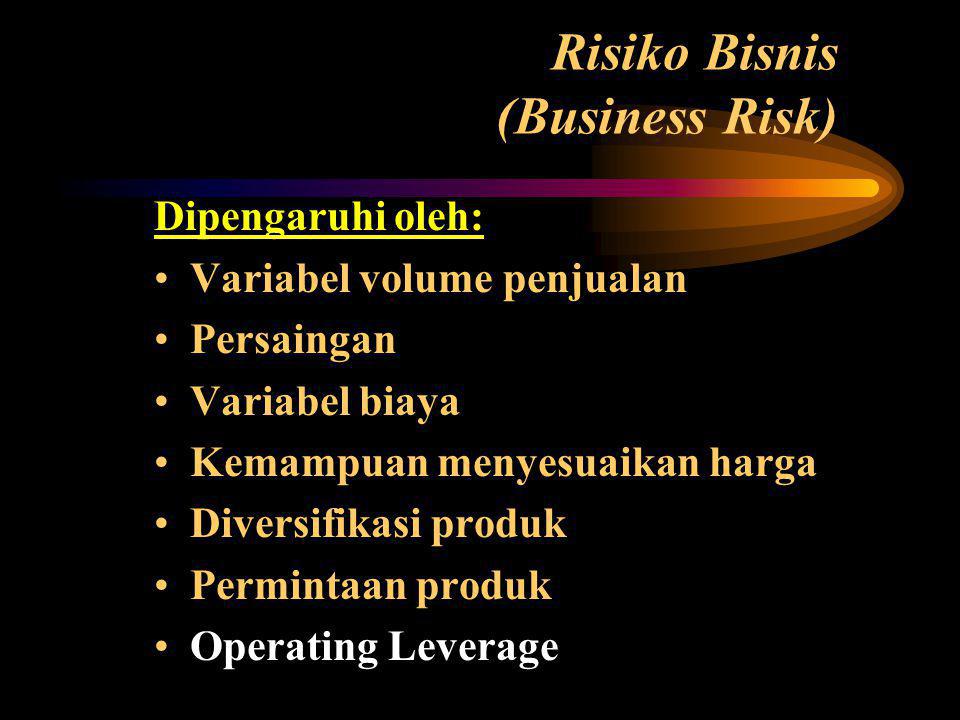 Risiko Bisnis (Business Risk)