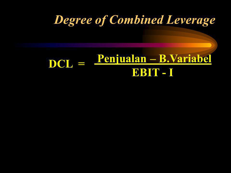 Degree of Combined Leverage