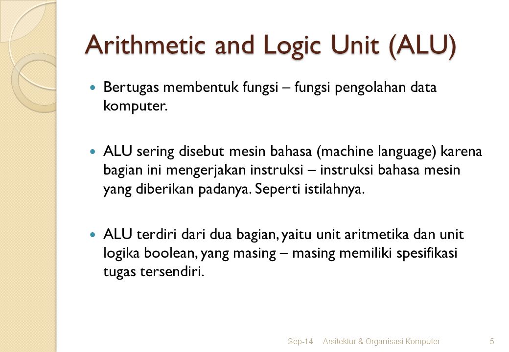 Arithmetic and Logic Unit (ALU)