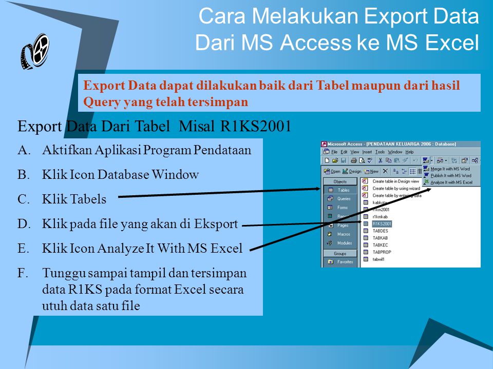 Cara Melakukan Export Data Dari MS Access ke MS Excel