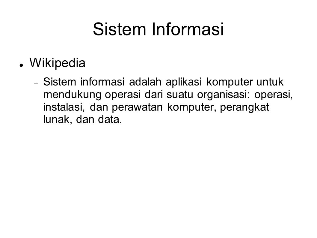 Sistem Informasi Wikipedia