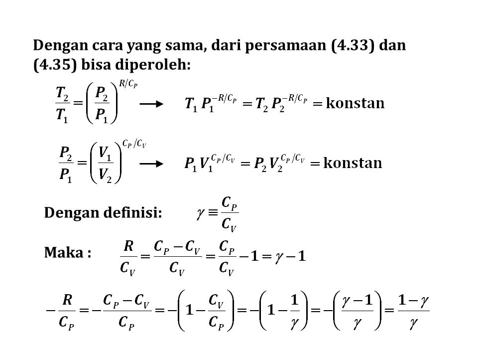 Dengan cara yang sama, dari persamaan (4. 33) dan (4