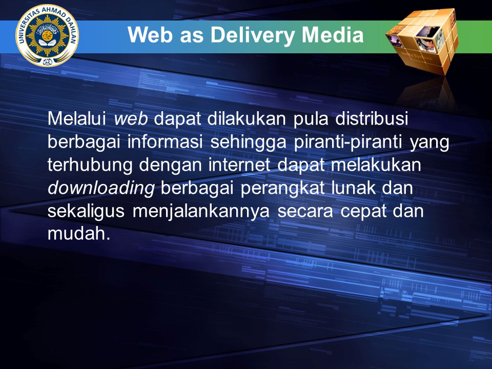 Web as Delivery Media