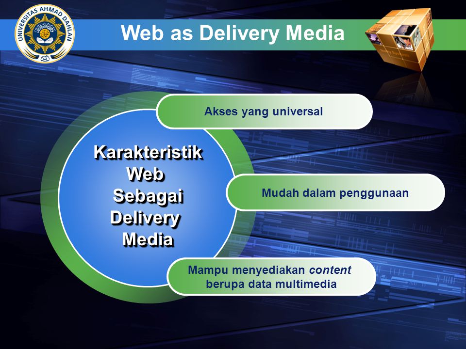 Web as Delivery Media Karakteristik Web Sebagai Delivery Media
