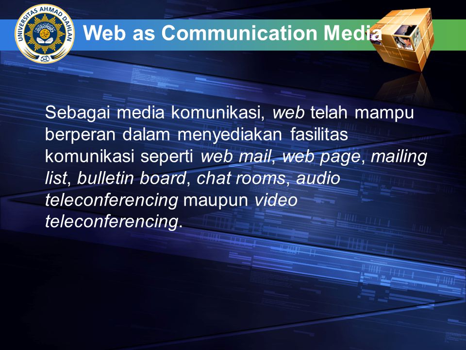 Web as Communication Media
