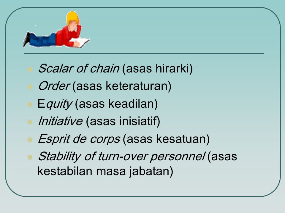 Scalar of chain (asas hirarki)