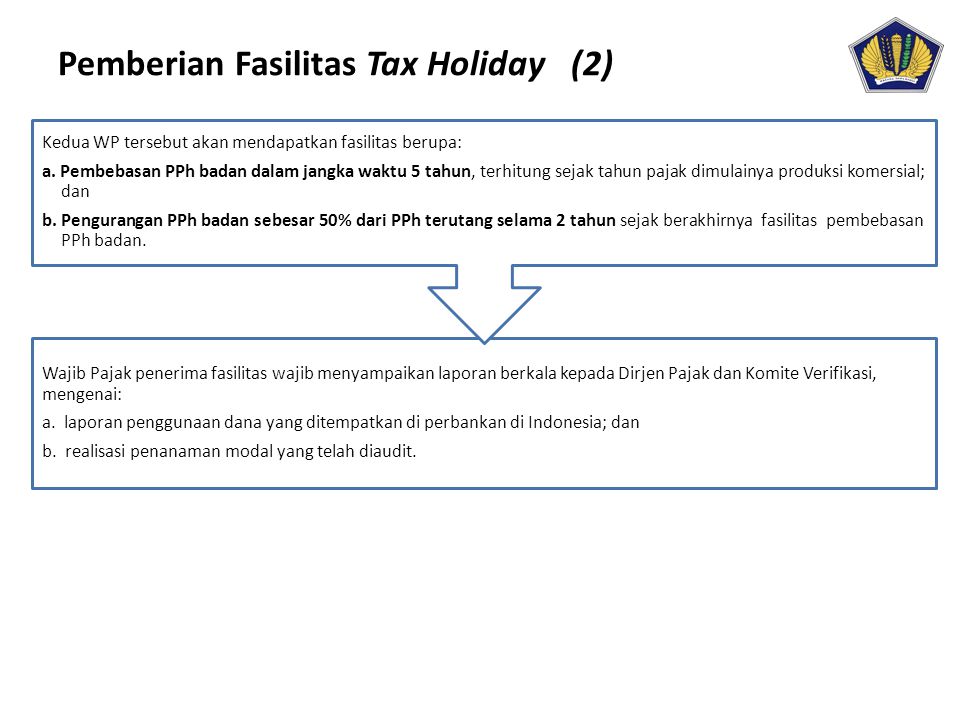 Pemberian Fasilitas Tax Holiday (2)