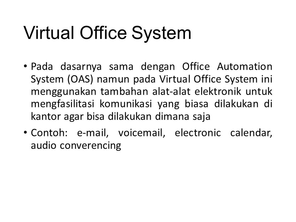 Virtual Office System