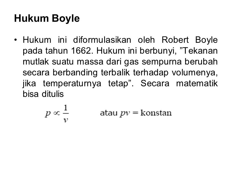 Hukum Boyle