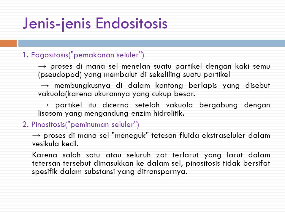 Jenis-jenis Endositosis
