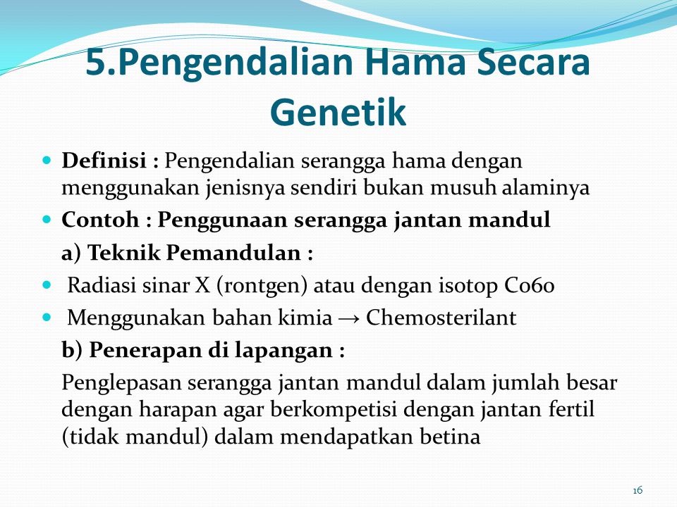 5.Pengendalian Hama Secara Genetik
