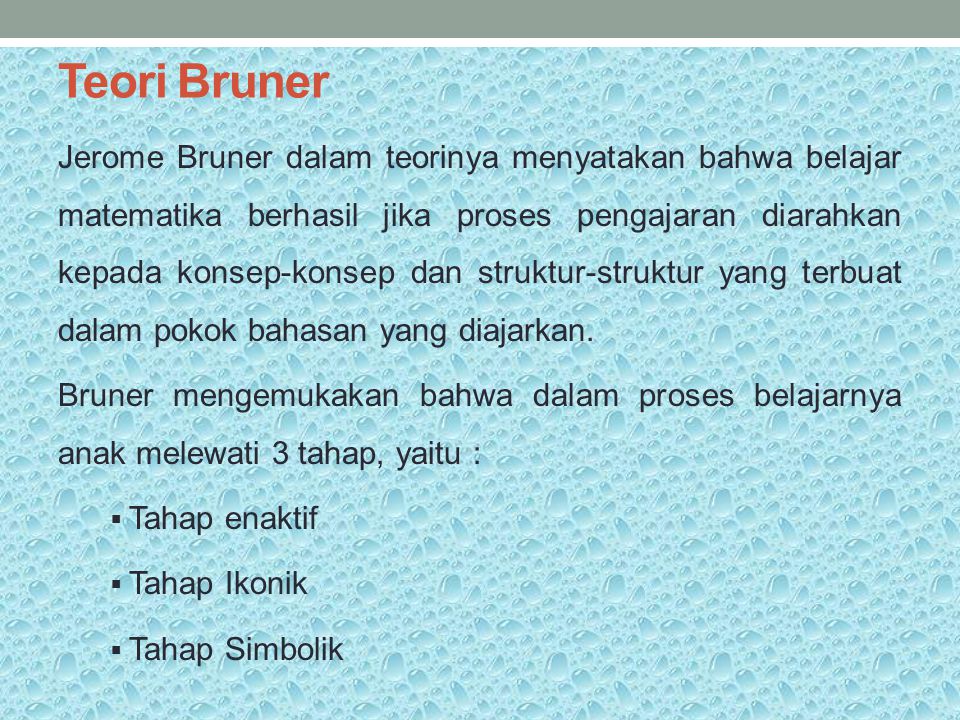 Teori Bruner