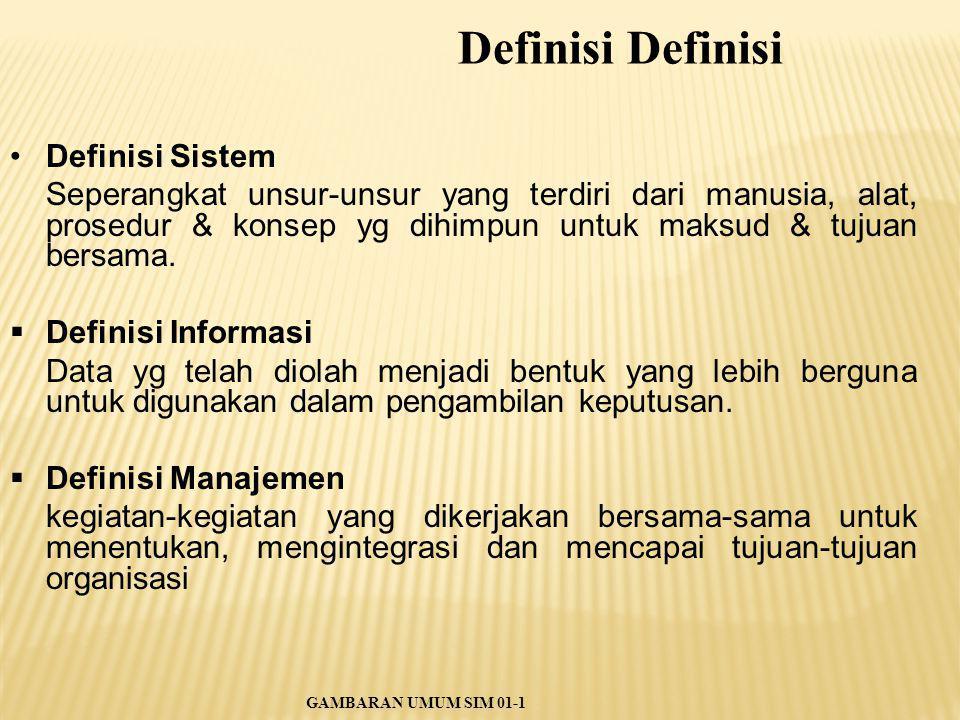 Definisi Definisi Definisi Sistem