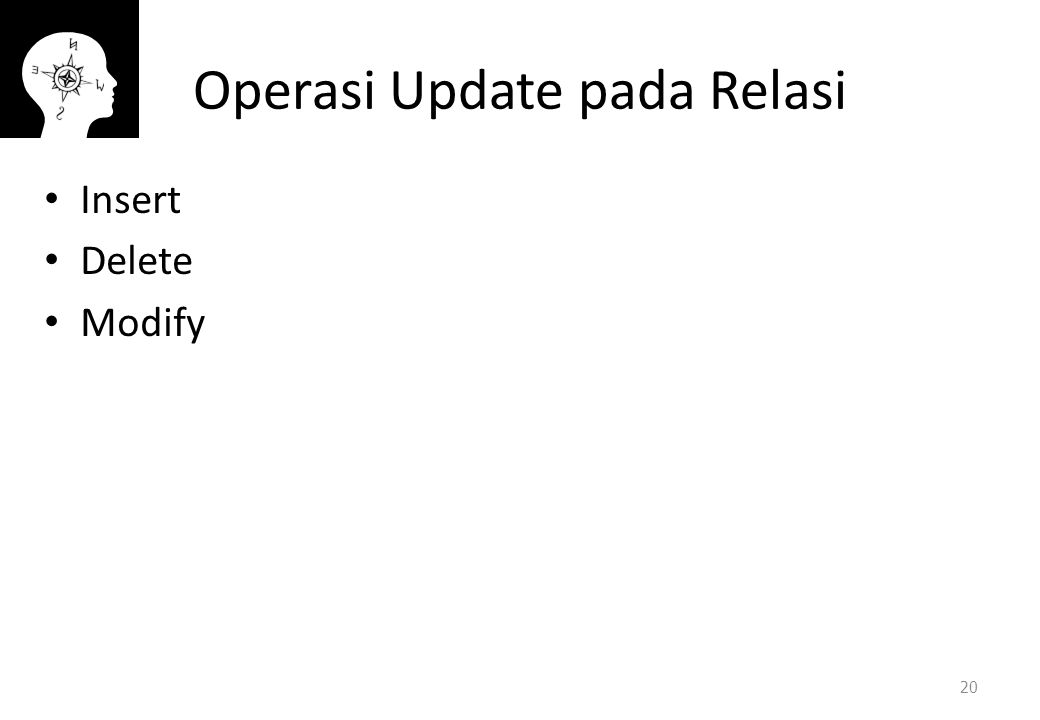 Operasi Update pada Relasi