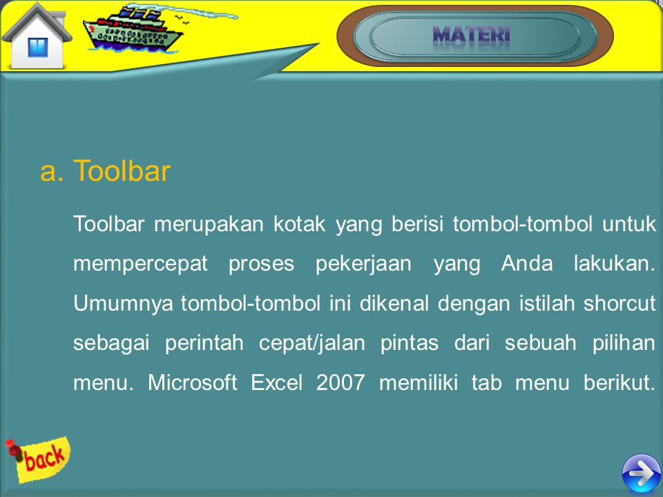 MATERI Toolbar.