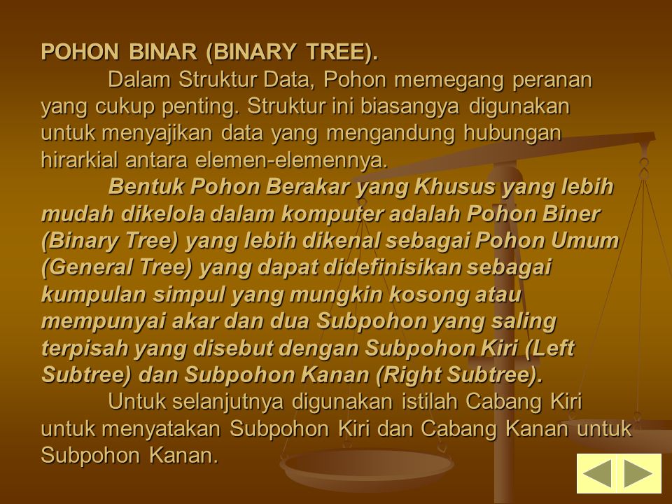 POHON BINAR (BINARY TREE)