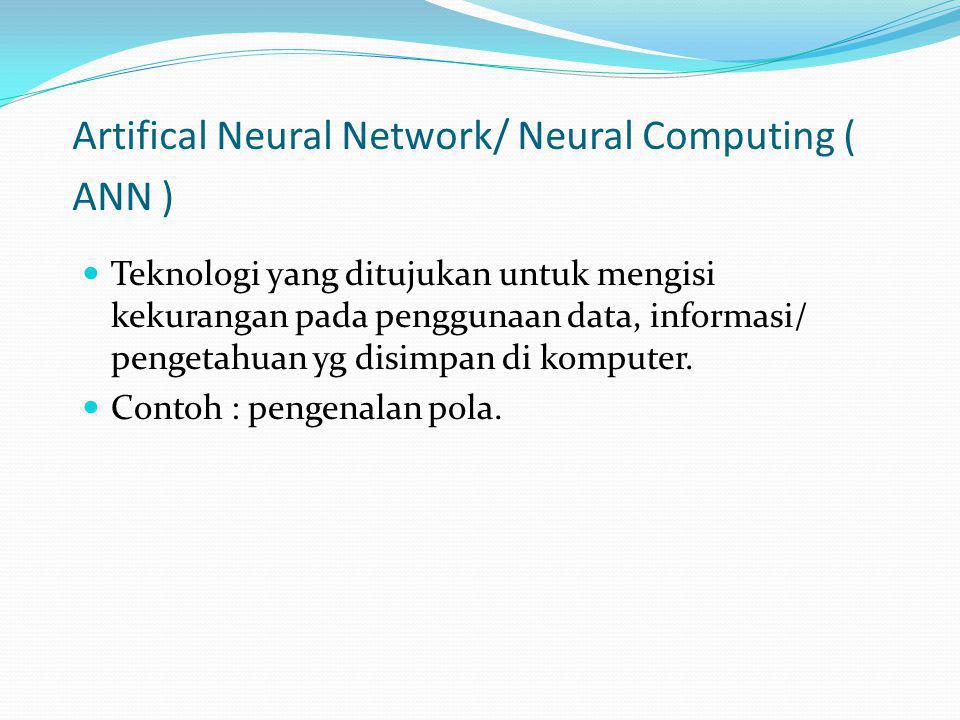 Artifical Neural Network/ Neural Computing ( ANN )