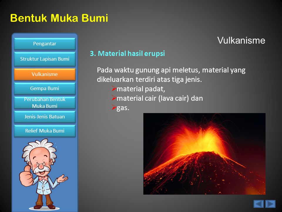 Vulkanisme 3. Material hasil erupsi