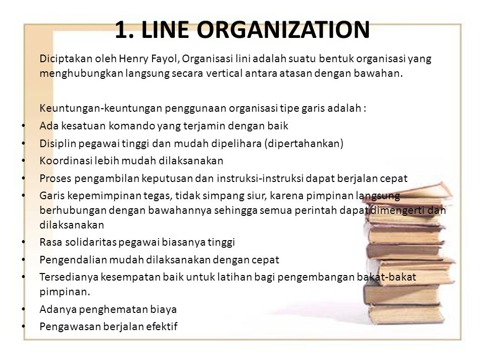 1. LINE ORGANIZATION