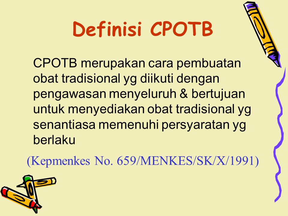 Definisi CPOTB
