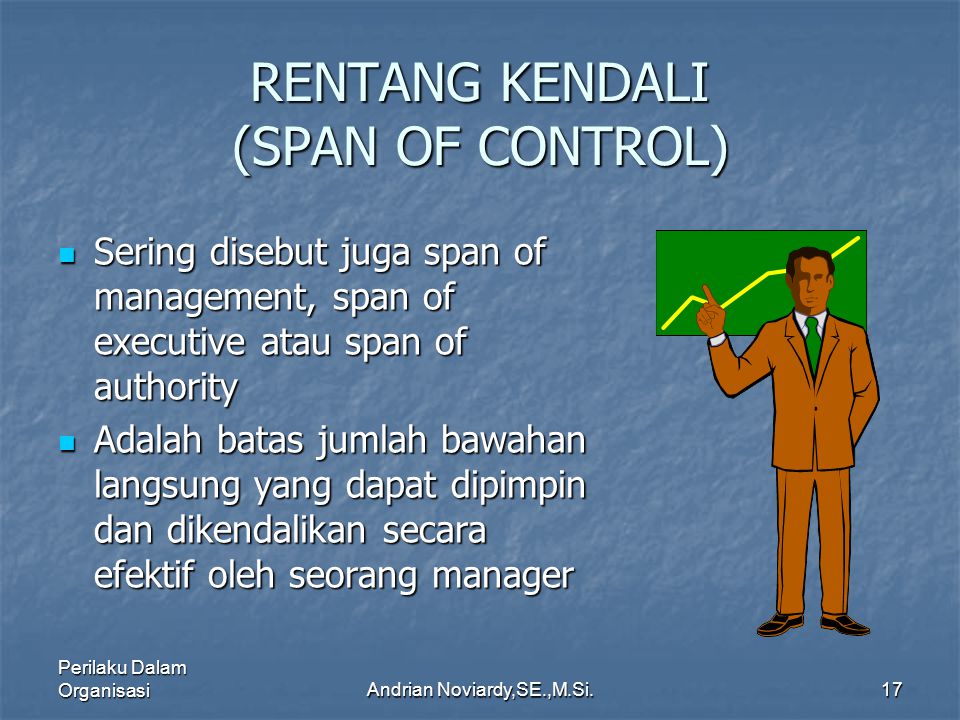 RENTANG KENDALI (SPAN OF CONTROL)