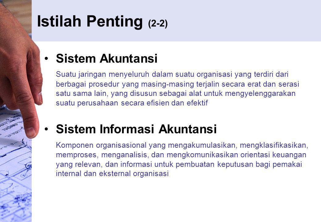 Istilah Penting (2-2) Sistem Akuntansi Sistem Informasi Akuntansi