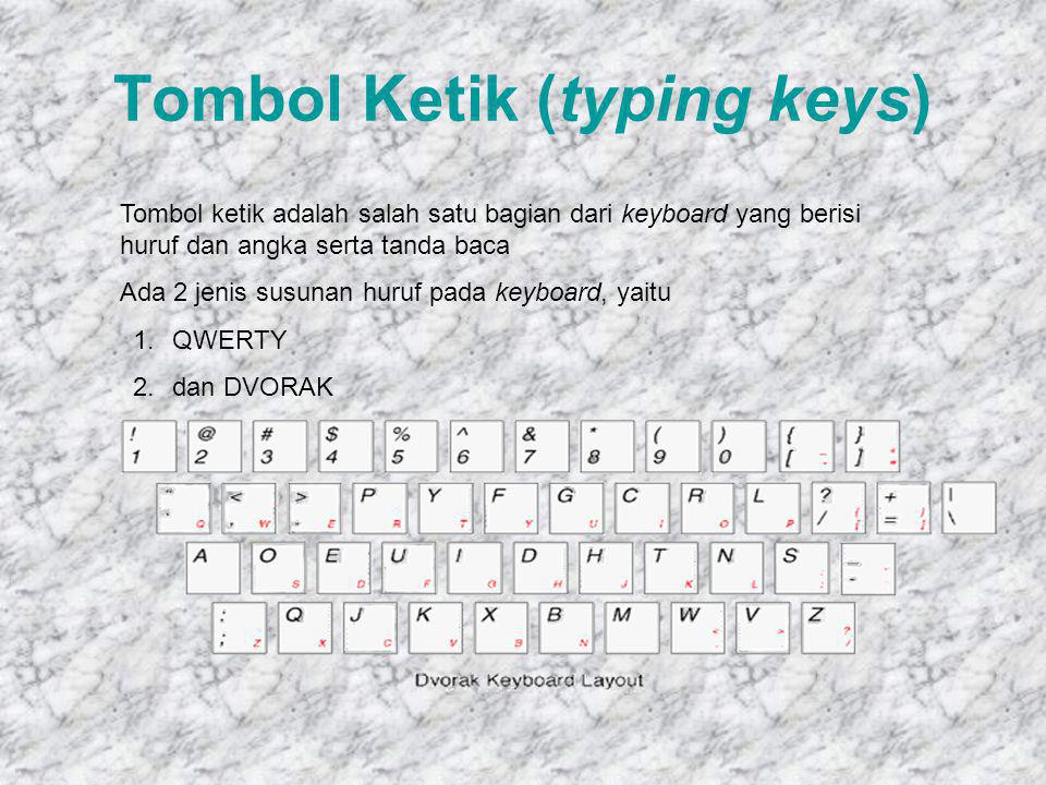 Tombol Ketik (typing keys)
