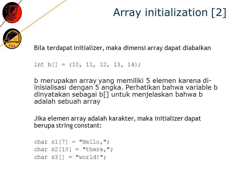 Array initialization [2]