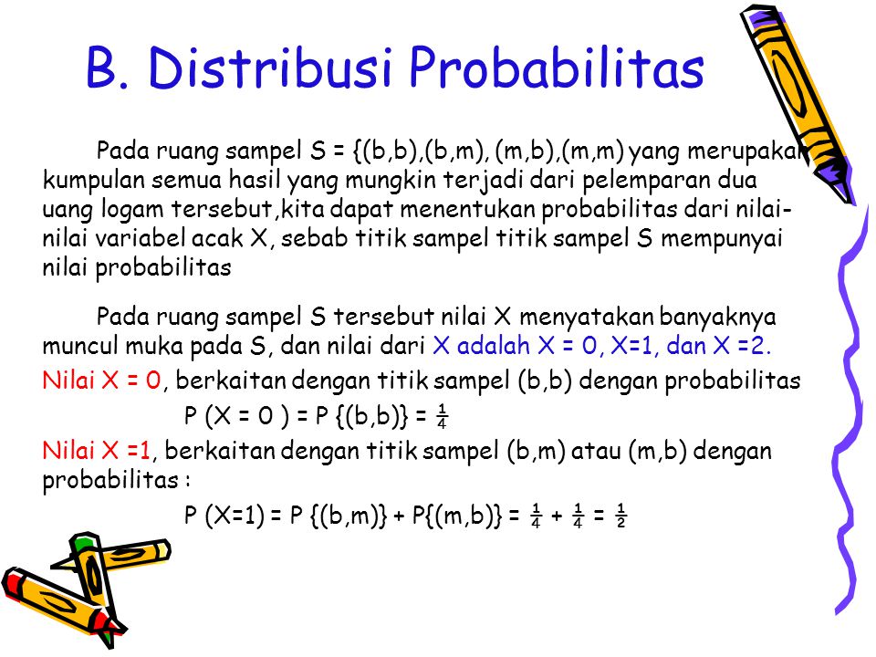B. Distribusi Probabilitas