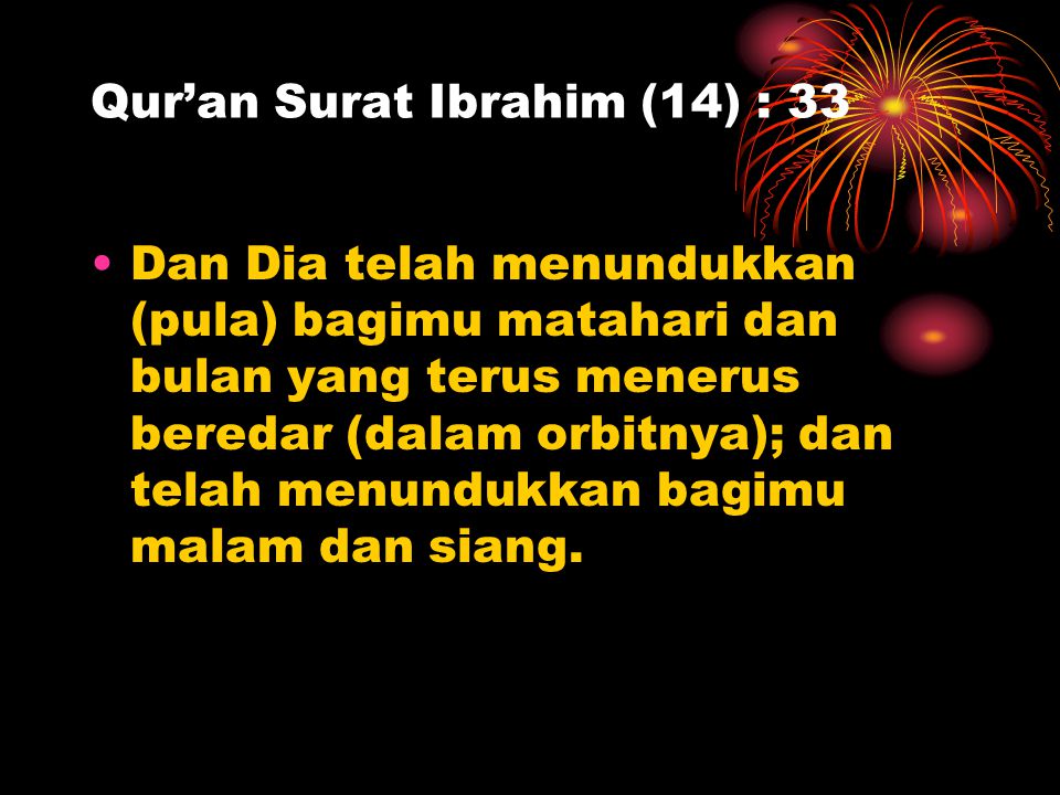 Qur’an Surat Ibrahim (14) : 33