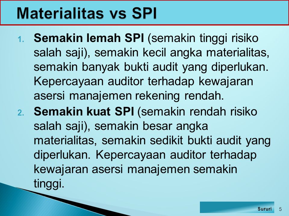 Materialitas vs SPI