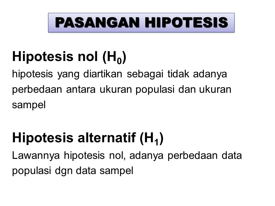 Hipotesis alternatif (H1)