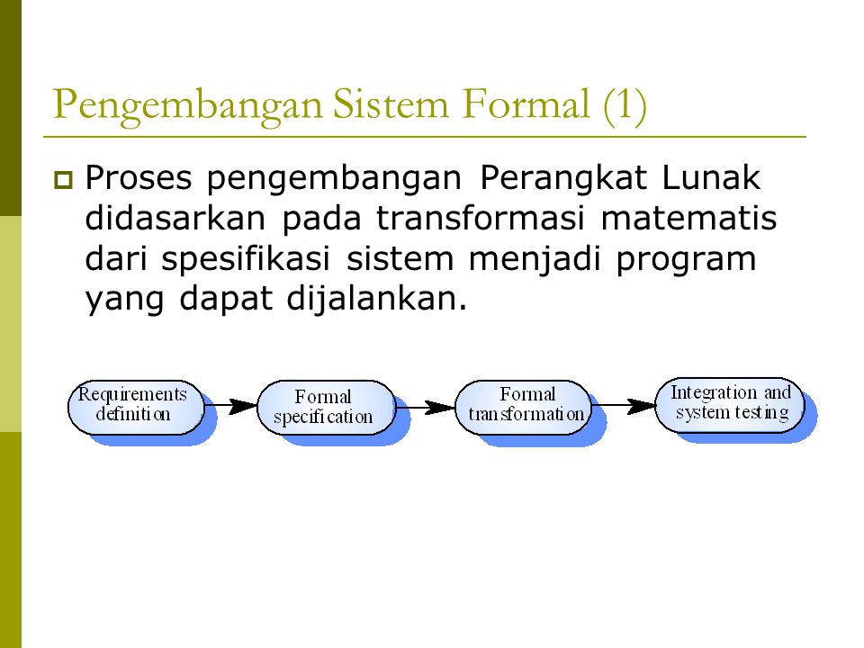 Pengembangan Sistem Formal (1)