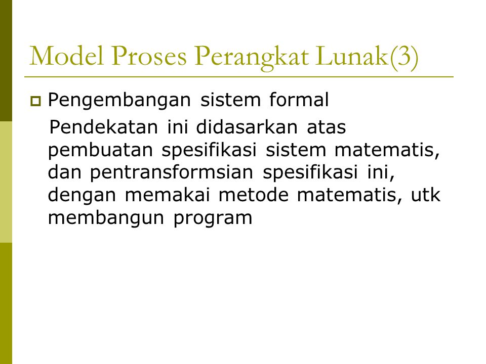 Model Proses Perangkat Lunak(3)