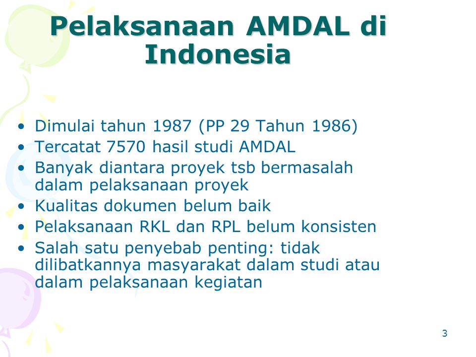 Pelaksanaan AMDAL di Indonesia