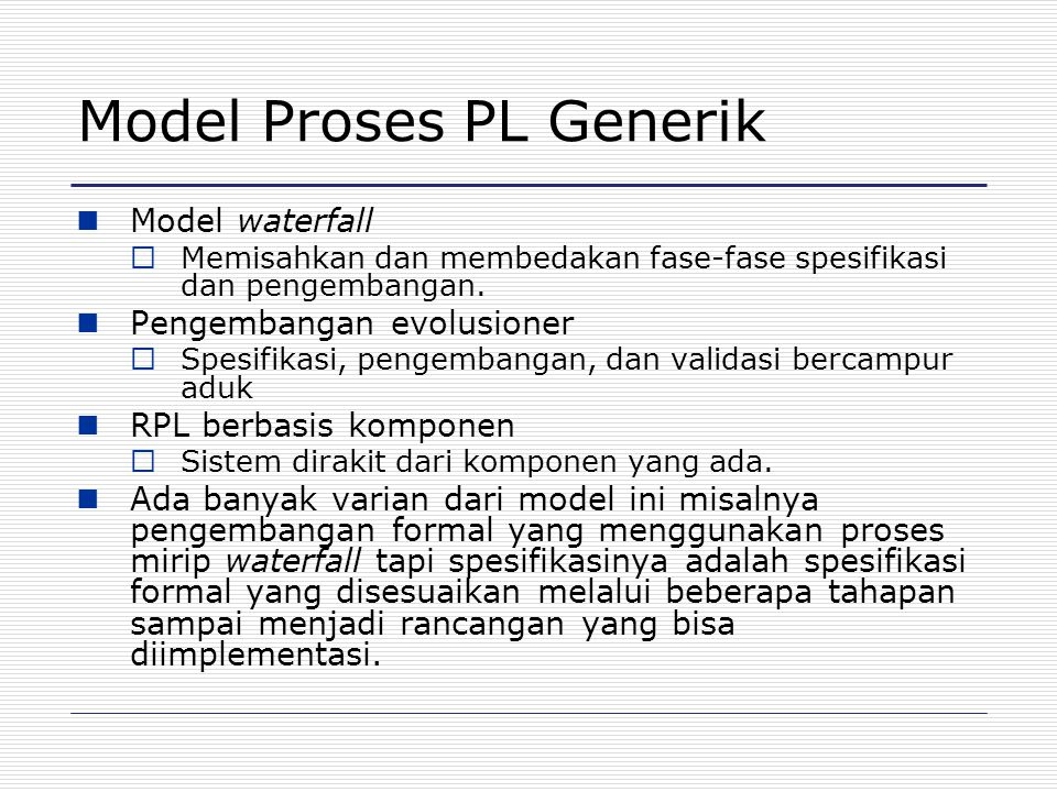 Fase Model Waterfall Analisis dan definisi kebutuhan